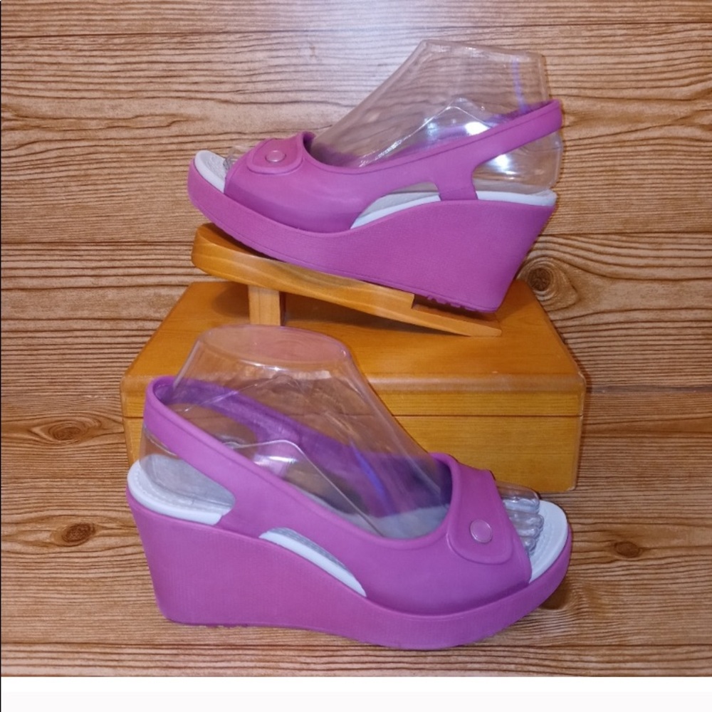 Pre-owned Crocs Havana wedges